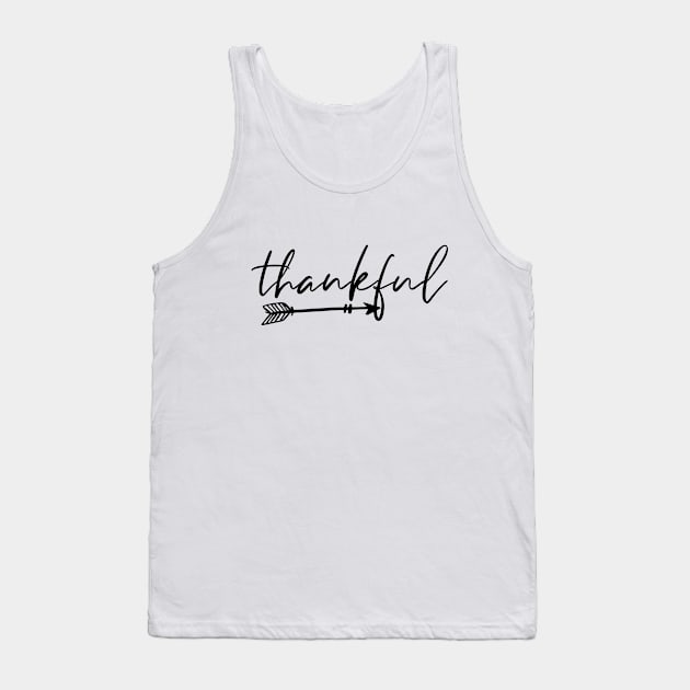 thankful Tank Top by CANVAZSHOP